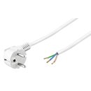 2 m Netzkabel Anschlusskabel 3x0,75mm² weiß...