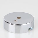 2-Loch Lampen-Baldachin Metall 80x25mm verchromt ohne...