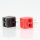 Mini Lautsprecher-Stecker alte DIN-Norm rot und schwarz abgewinkelt mit Schraubanschluss
