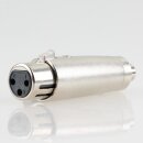 XLR-Adapter 3-pol Kupplung auf Cinch-Kupplung (Buchse)