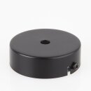 1-Loch Lampen-Baldachin Metall 80x25mm schwarz ohne...