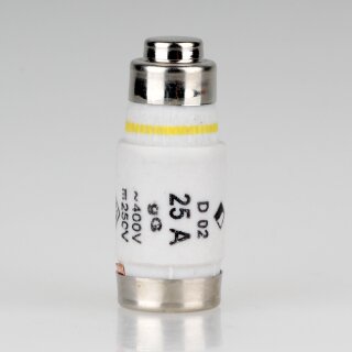 25V Neozed-Sicherung Keramik Schmelzeinsatz D02 400V