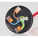 1-Loch Lampen-Baldachin Metall 80x25mm weiß ohne Zugentlaster für 1 Lampenpendel
