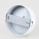 Lampen-Baldachin 80x25mm Metall weiß  für 2 Lampenpendel