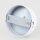 2-Loch Lampen-Baldachin Metall 80x25mm weiß ohne Zugentlaster für 2 Lampenpendel