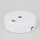 Lampen Metall Baldachin 80x25mm weiss  für 2 Lampenpendel