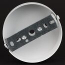 3-Loch Lampen-Baldachin Metall 100x25mm weiß ohne Zugentlaster für 3 Lampenpendel