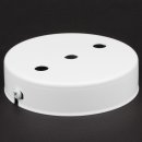 Lampen Metall Baldachin 100x25mm weiss für 3 Lampenpendel