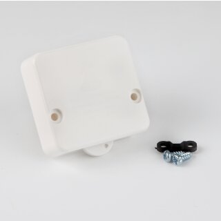 Interbär Einbau-Truhentaster weiß 1-polig 250V/2A 50x52mm Möbelschalter für Schrankbeleuchtung