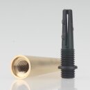 Zugentlastung mit M8x1 Außengewinde für 12V Niedervolt-Kabel 13x45mm Messing roh