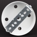 Lampen-Baldachin 100x25mm Metall weiß ohne Zugentlaster für 5 Lampenpendel