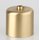 Lampen-Baldachin 62x63mm Metall Messing matt Zylinderform mit Stellring für 10mm Pendelrohr