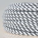 Textilkabel Schwarz-Weiß 3-adrig 3x0,75mm² Zug-Pendelleitung S03RT-F 3G0,75