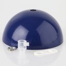 Lampen Baldachin 50x100mm Metall marineblau mit Zugentlaster Kunststoff transparent