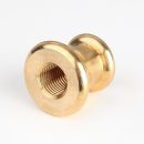M10x1 Lampen Ziermuffe 22x20mm Messing roh