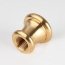 M10x1 Lampen Ziermuffe 22x20mm Messing roh