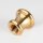 M10x1 Lampen Ziermuffe 22x20mm Messing roh