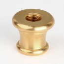 M10x1 auf M13x1 Reduzier-Ziermuffe 25x21mm Messing roh für Lampen und Leuchtenbau