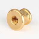 M10x1 auf M13x1 Reduzier-Ziermuffe 25x21mm Messing roh für Lampen und Leuchtenbau