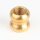 M10x1 Ziermuffe 15x15mm Messing roh für Lampen und Leuchtenbau