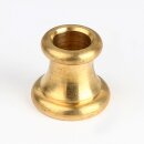 Ziermuffe 22x20mm mit 10,5mm Bohrung Messing roh für...