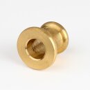 Ziermuffe 22x20mm mit 10,5mm Bohrung Messing roh für Lampen und Leuchtenbau