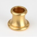 Ziermuffe 25x21mm mit 13,5mm Bohrung Messing roh für...