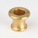 Ziermuffe 25x21mm mit 13,5mm Bohrung Messing roh für Lampen und Leuchtenbau