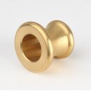 Ziermuffe 25x21mm mit 13,5mm Bohrung Messing roh für Lampen und Leuchtenbau