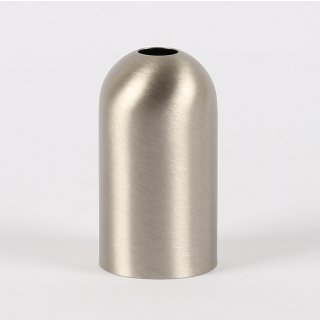 E14 Metall Fassungshülse Zierhülse 31x57 mm edelstahloptik