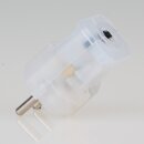 Kaiser Schutzkontakt-Stecker transparent 250V/16A
