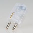 Schutzkontakt-Stecker transparent 250V/16A