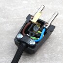 Kaiser Schutzkontakt-Stecker schwarz 250V/16A Bakelit Optik