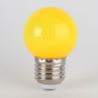 LED Leuchtmittel gelb tropfenform E27 Sockel 220-240V 1W