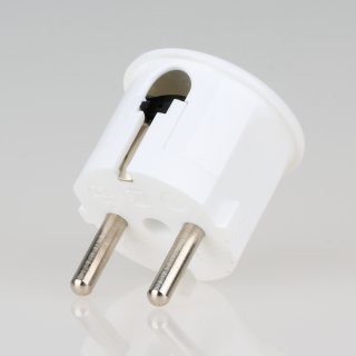 Schutzkontakt-Stecker Winkelstecker reinweiß 250V/16A