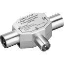 T-Adapter Radio-Splitter Metall 2x IEC Buchse auf 1x...