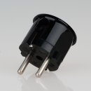 Schutzkontakt-Stecker Winkelstecker schwarz Bakelit Optik...