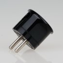 Schutzkontakt-Stecker Winkelstecker schwarz Bakelit Optik 250V/16A