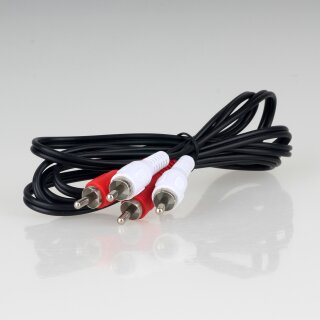 Audio Cinch-Verbindungskabel 2 x Cinchstecker auf 2 x Cinchstecker 1,5 Meter