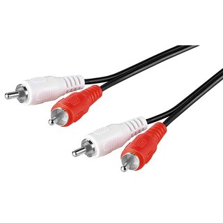 Audio Cinch-Verbindungskabel 2,5m 2 x Cinchstecker auf 2 x Cinchstecker