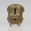 Schutzkontakt-Stecker Winkelstecker gold 250V/16A