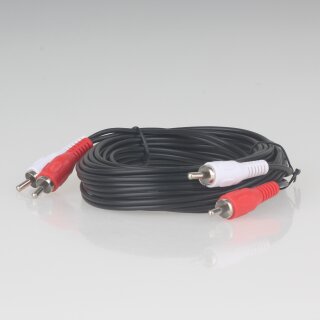 Audio Cinch-Verbindungskabel 2 x Cinchstecker auf 2 x Cinchstecker 5 Meter