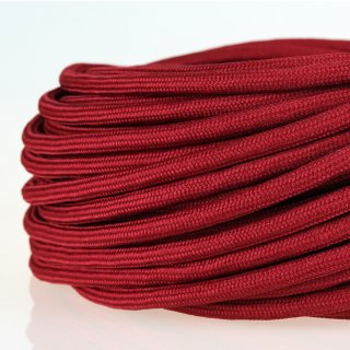 Textilkabel Bordeaux Rot 3-adrig 3x0,75mm² Zug-Pendelleitung S03RT-F 3G0,75