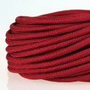 Textilkabel Bordeaux Rot 3-adrig 3x0,75mm²...