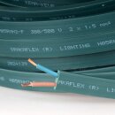 Illu-Flachkabel Illumations-kabel grün 2-adrig, 2x1,5 mm² H05RNH2-F für Lichterketten