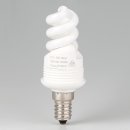 E14 Energiesparlampe Spiralform 5W/240V warmweiß