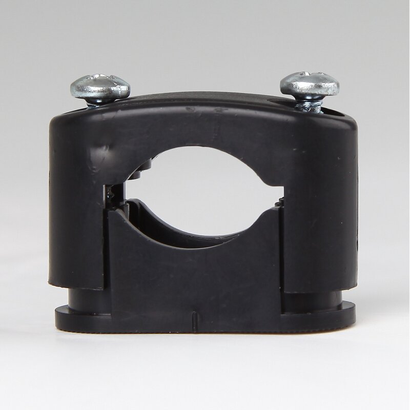 PRO-ELEC Kabelklemme, 100 Stück, Für 2x 5 Mm Kabel – Schwarz, Aus Robustem Polyethylen