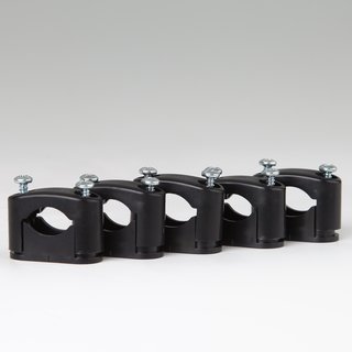 9mm 10 Stück Kabelschellen Kabelhalterungen Befestigungsschellen schwarz ca 