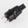 PVC Konturenstecker schwarz 250V/16A für Illu-Flachkabel Lichterkette