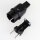 PVC Konturenstecker schwarz 250V/16A für Illu-Flachkabel Lichterkette